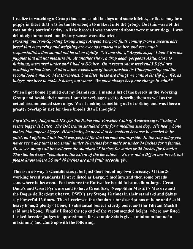 Size Matters article by Christie Smith, pg 2
